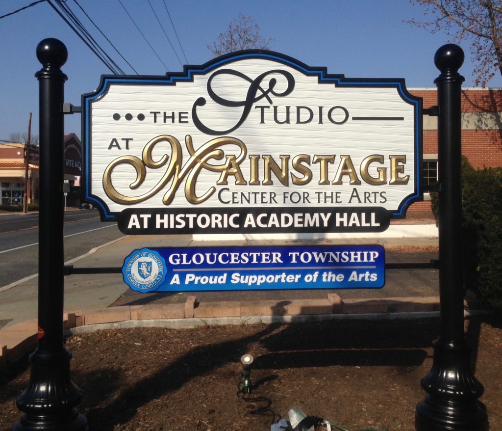 Academy Hall Sign copy