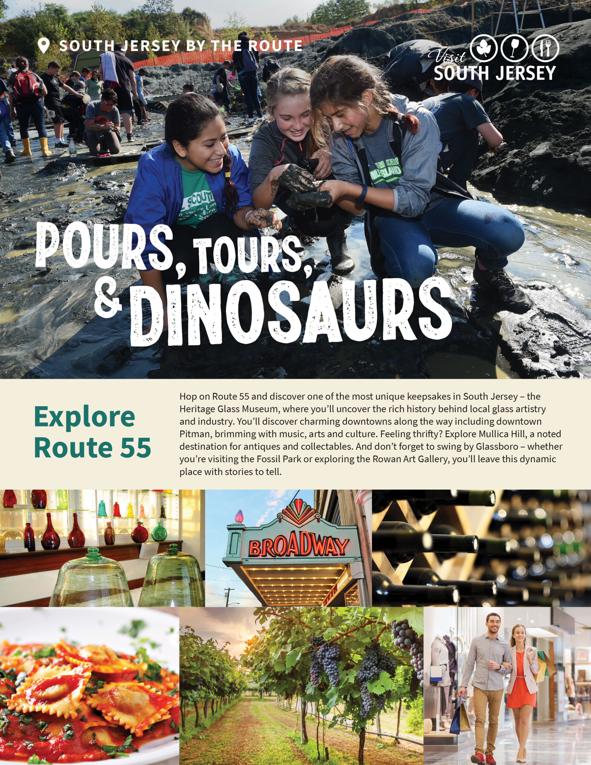Pours, Tours and Dinosaurs | South Jersey’s Route 55