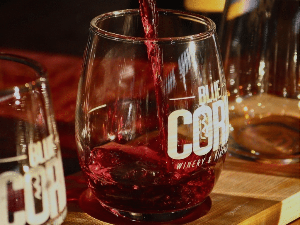 wine at Blue Cork Winery Williamstown NJ