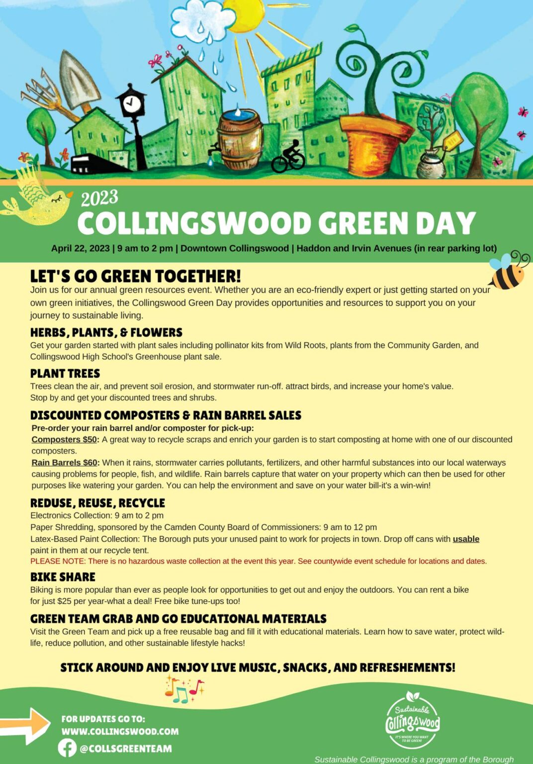 Collingswood Green Day Event Visit South Jersey