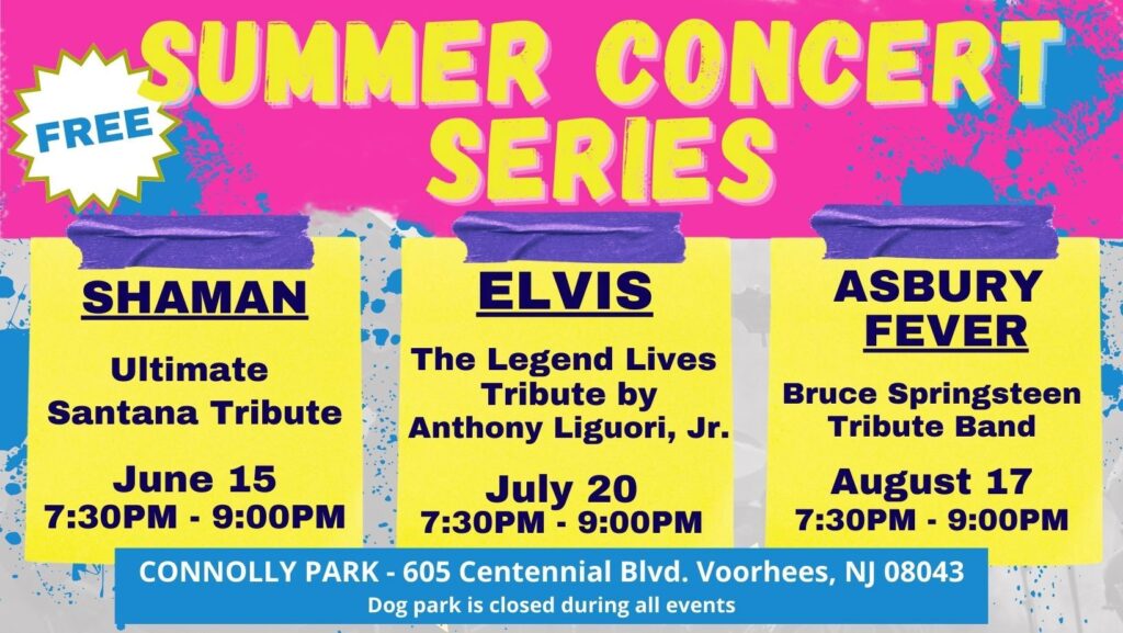 Voorhees Township Summer Concert Series: Asbury Fever a Bruce ...