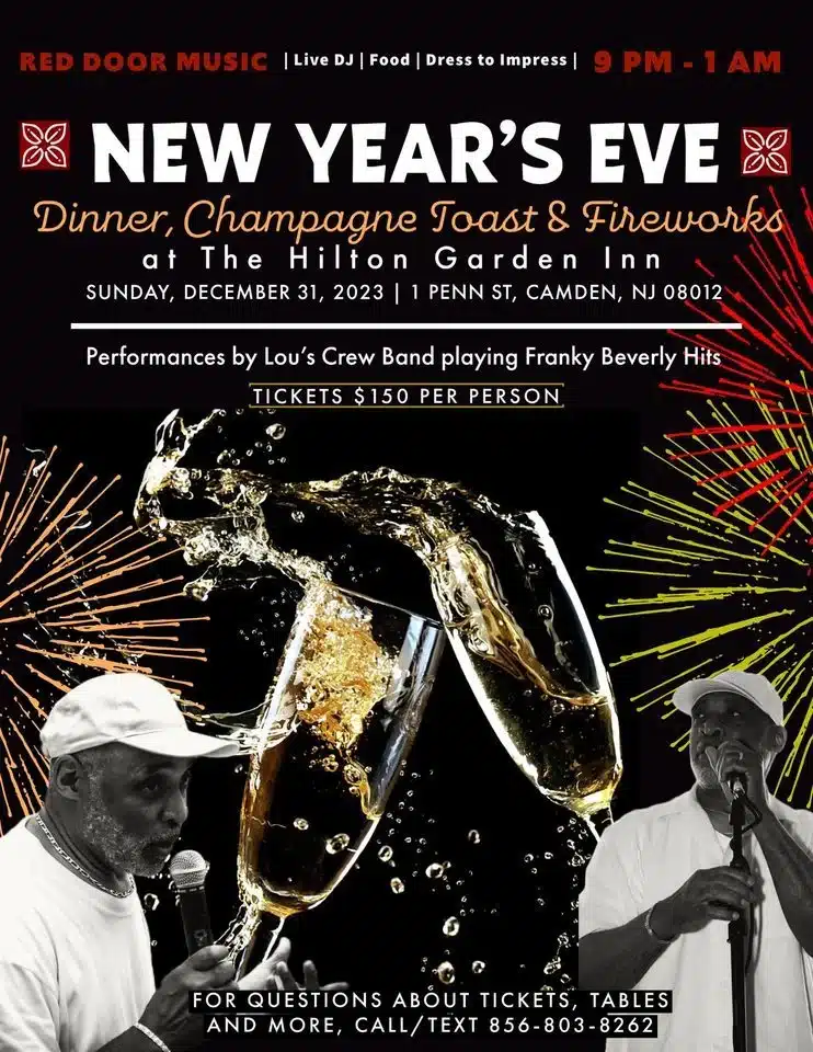 $99 HOLIDAY SPECIAL NEW YEARS EVE AT HILTON GARDEN INN CAMDEN WATERFRONT invitation graphic