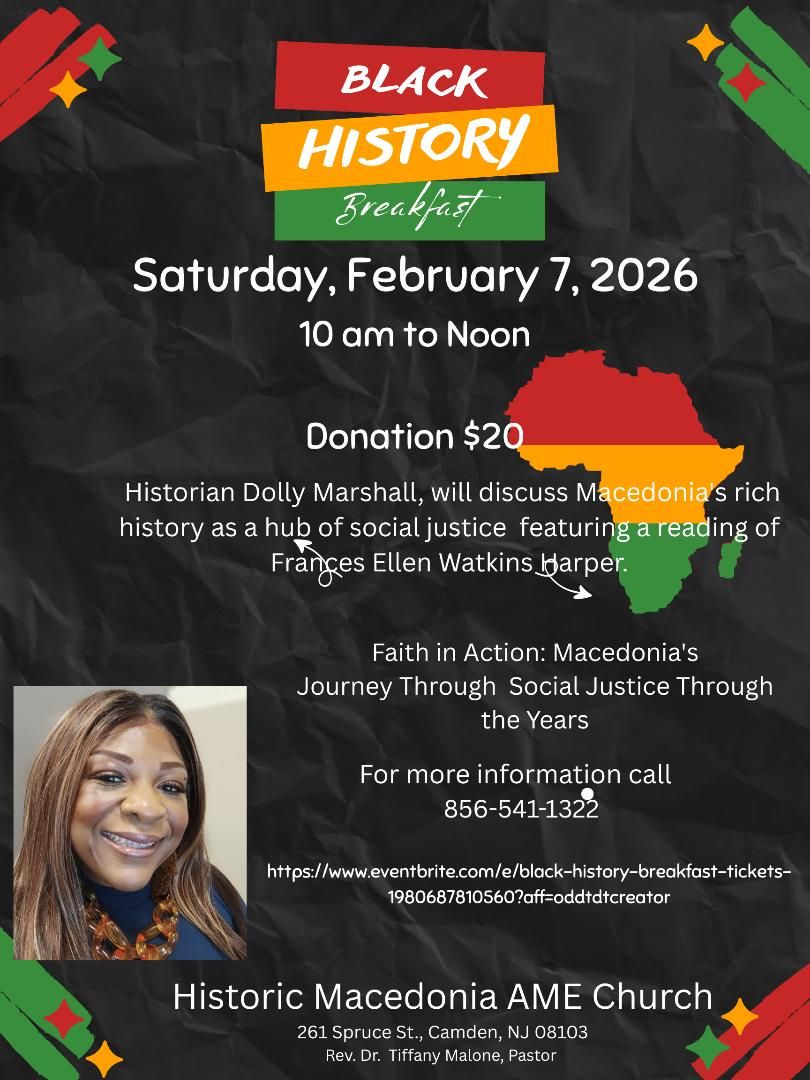 Macedonia AME Church Black History Breakfast
