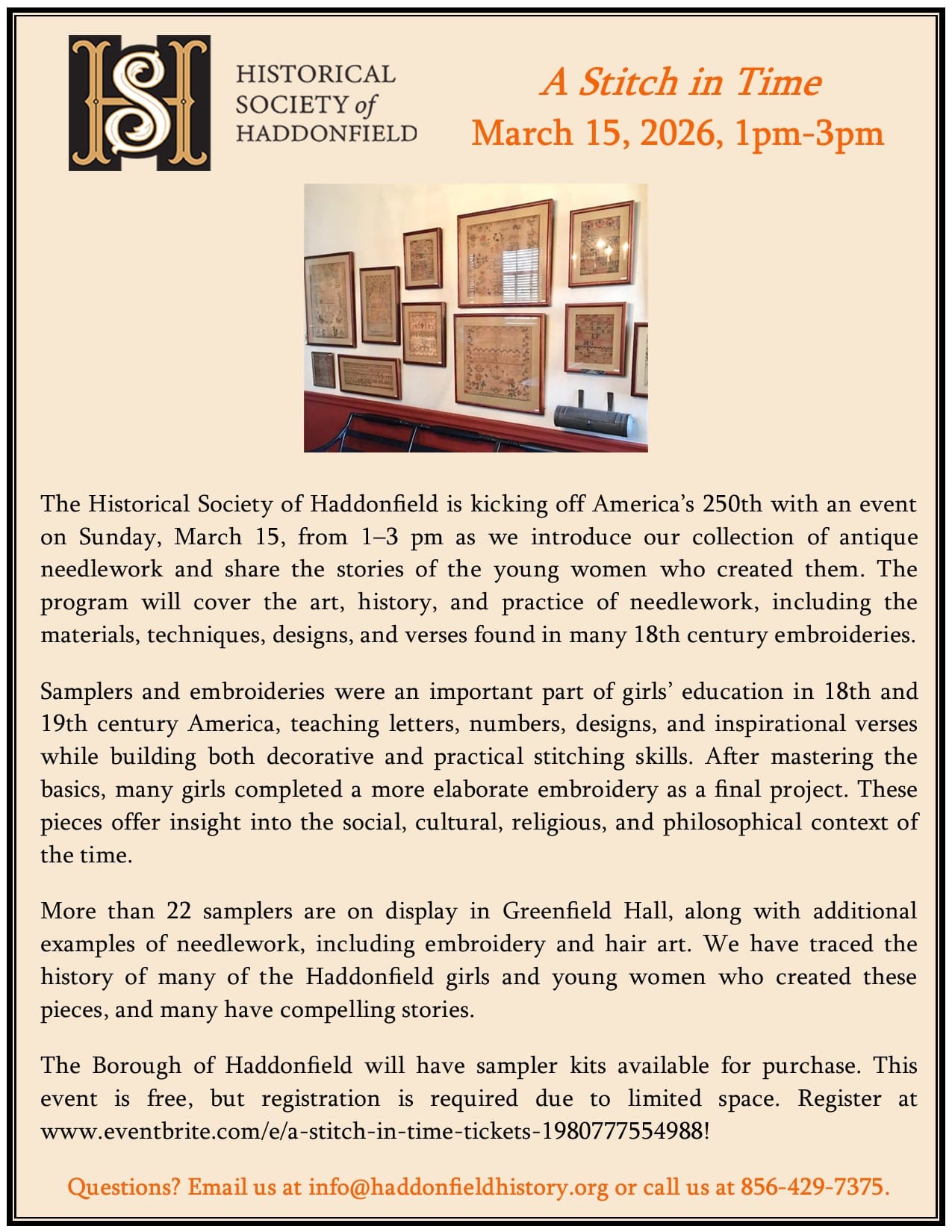 Stitch in Time Event presented by HSH