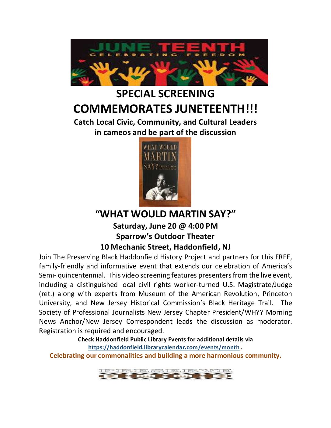 FLIER–SCREEENING–WHAT WOULD MARTIN SAY 2026–Visit SJ