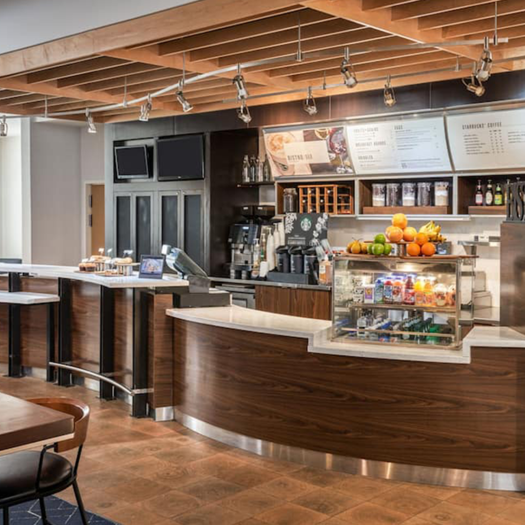 Lobby of the Courtyard by Marriott on the Campus of Rowan University in Glassboro, NJ