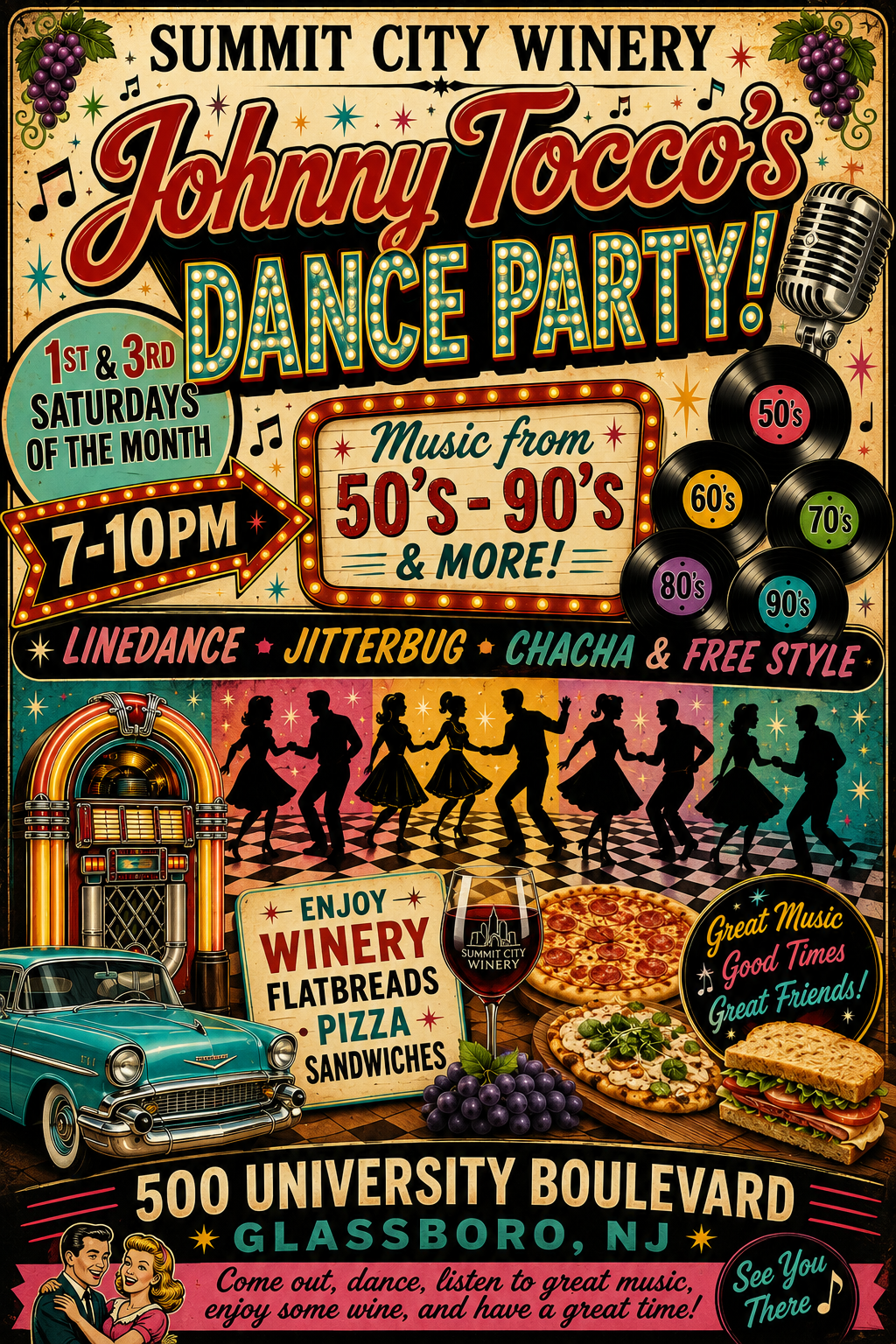 Summit City Winery Dance Party with Johnny Tocco